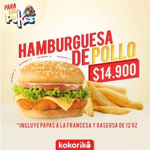 Hamburguesa de Pollo en Kokoriko - My Deals Today Santa Marta